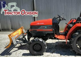 MINITRACTOR CON CUCHILLA FRONTAL