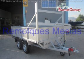 Remolque carga 2 ejes laterales desmontables