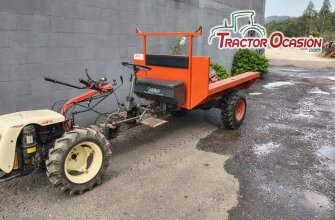 motocultor con remolque tracción de re-estreno