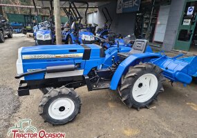 Minitractor Mitsubishi con fresadora