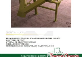 PELADORA DOBLE CUERPO PISTACHOS ALMENDRAS Y NUECES