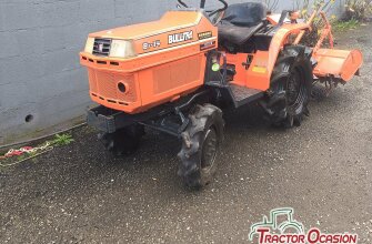 Minitractor kubota con fresadora