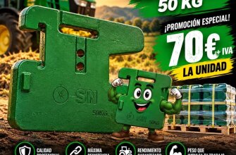 ¡Oferta! Contrapeso delantero John Deere 50kg
