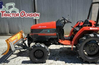 MINITRACTOR CON CUCHILLA FRONTAL