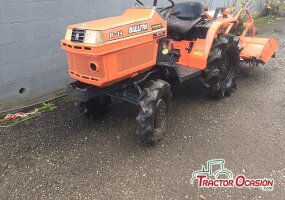 Minitractor kubota con fresadora