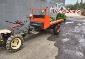 motocultor con remolque tracción de re-estreno