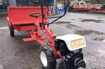 Motocultor con remolque matriculado