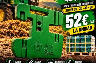 ¡Oferta! Contrapeso delantero John Deere 40kg