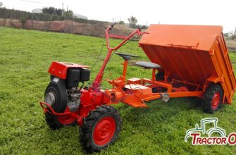 Tractor con remolque traccion