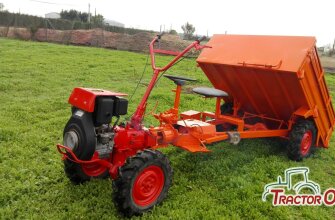 Tractor con remolque traccion