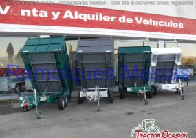 Remolque basculante hidraulico manual
