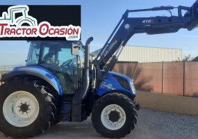 TRACTOR NEW HOLLAND T5.100 CON PALA EL LEON 410E